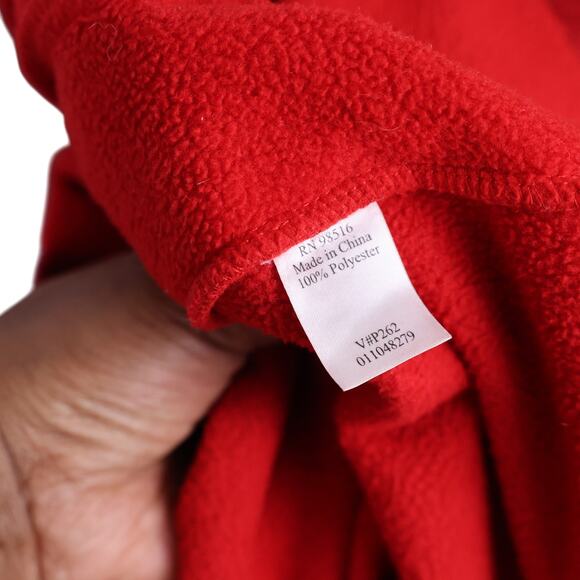 Coldwater Creek Red Fleece Jacket | Women’s S | Full Zip & Pockets - Picture 4 of 9